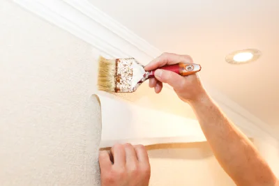 Pose de papier peint à Talmontiers — revêtements muraux et toiles de verre